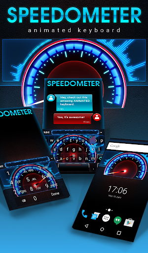 Speedometer Keyboard Wallpaper - Image screenshot of android app