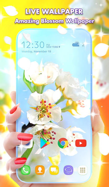 Spring Blossom Wallpaper Theme - عکس برنامه موبایلی اندروید