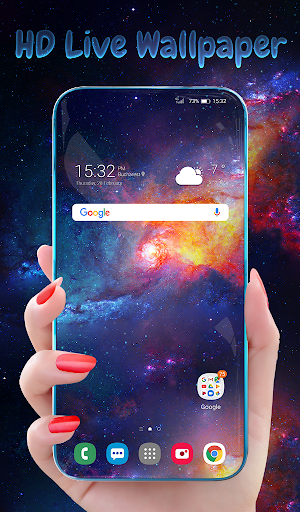 Stars Galaxy Wallpaper Theme - Image screenshot of android app