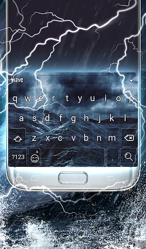Stormy Sea Keyboard Wallpaper - عکس برنامه موبایلی اندروید