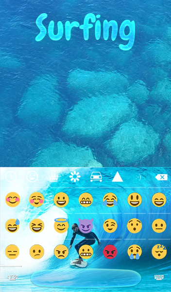 Surfing Live Wallpaper Theme - عکس برنامه موبایلی اندروید