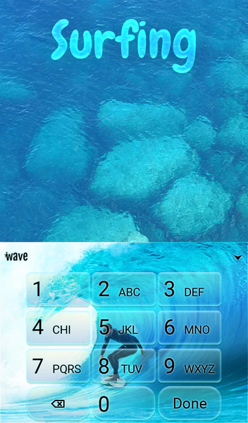 Surfing Live Wallpaper Theme - عکس برنامه موبایلی اندروید