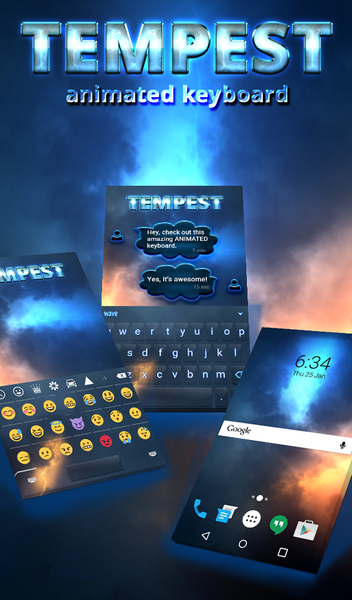 Tempest Keyboard & Wallpaper - عکس برنامه موبایلی اندروید