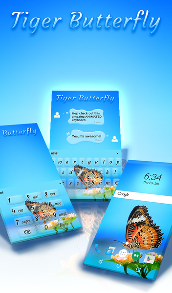Tiger Butterfly Wallpaper - عکس برنامه موبایلی اندروید