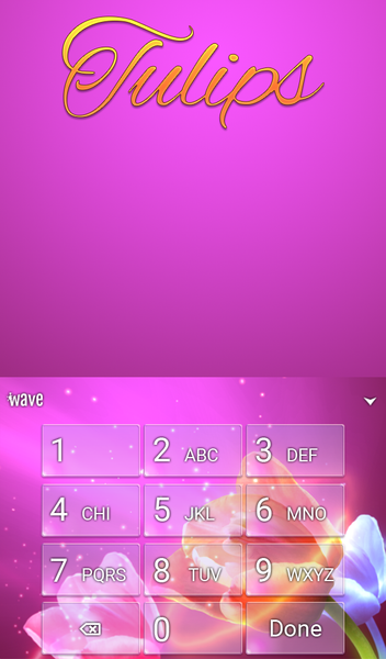 Tulips Keyboard & Wallpaper - Image screenshot of android app