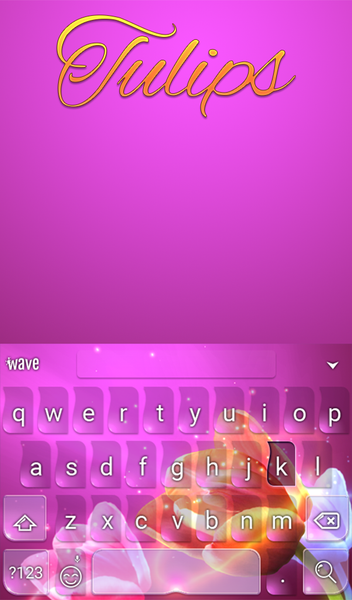 Tulips Keyboard & Wallpaper - Image screenshot of android app