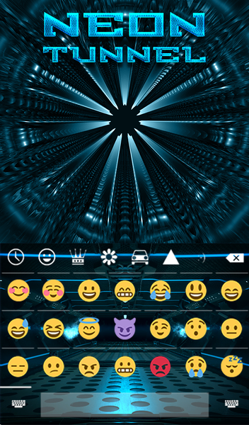 Tunnel Animated Keyboard - Image screenshot of android app
