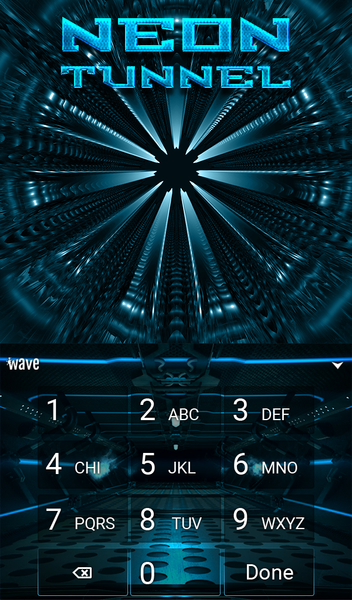 Tunnel Animated Keyboard - Image screenshot of android app