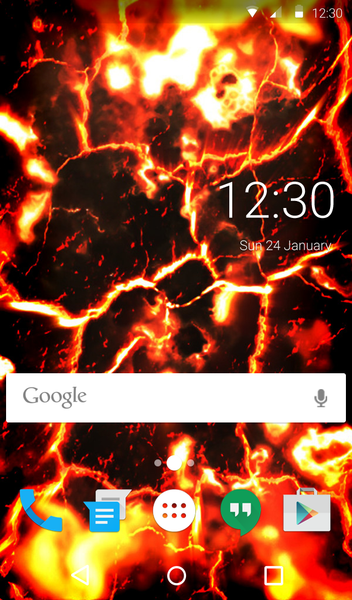 Volcano Live Wallpaper Theme - عکس برنامه موبایلی اندروید