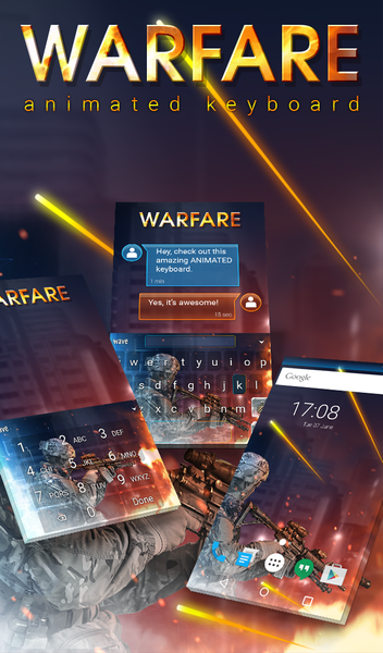 Warfare Keyboard Wallpaper HD - Image screenshot of android app