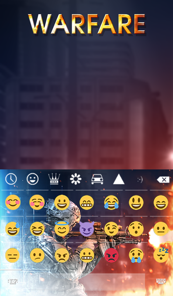 Warfare Keyboard Wallpaper HD - عکس برنامه موبایلی اندروید