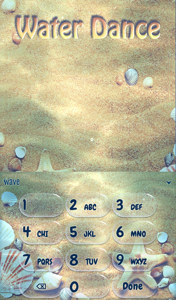 Water Dance Keyboard Wallpaper - عکس برنامه موبایلی اندروید