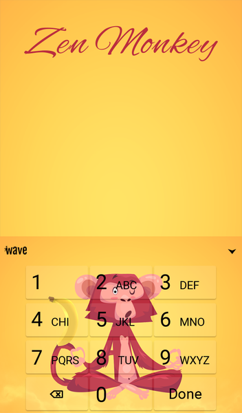 Zen Monkey Animated Keyboard - عکس برنامه موبایلی اندروید