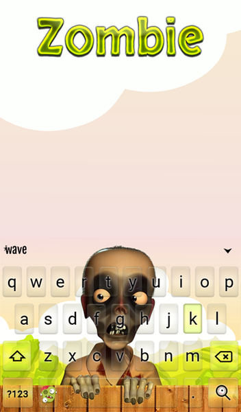 Zombie Keyboard & Wallpaper - Image screenshot of android app