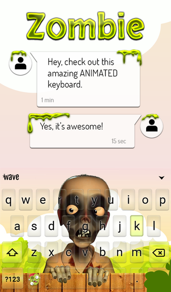 Zombie Keyboard & Wallpaper - عکس برنامه موبایلی اندروید