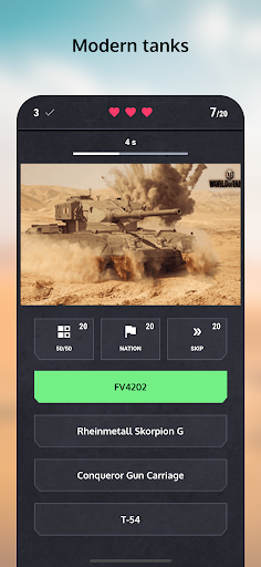 Guess the Tank? WoT Quiz - Gameplay image of android game