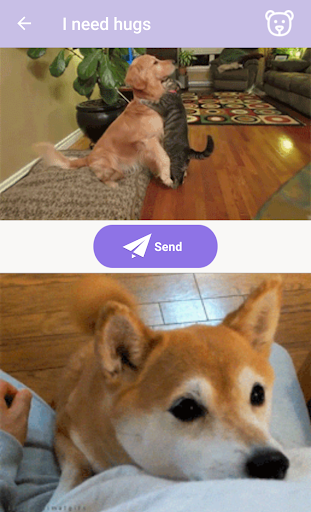 I need hugs - Image screenshot of android app