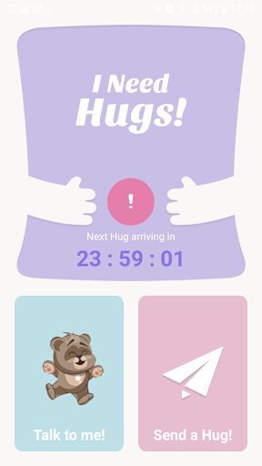I need hugs - Image screenshot of android app