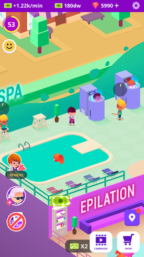 Idle Beauty Salon Tycoon - Gameplay image of android game