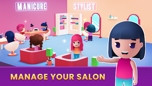 Idle Beauty Salon Tycoon - Gameplay image of android game