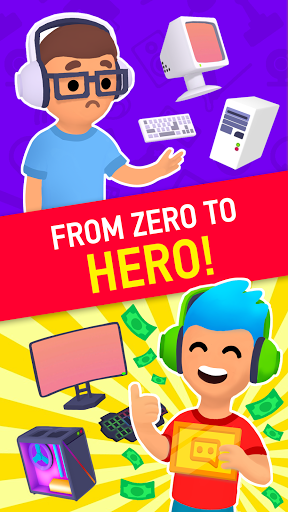 Idle Streamer - Tuber game - عکس بازی موبایلی اندروید