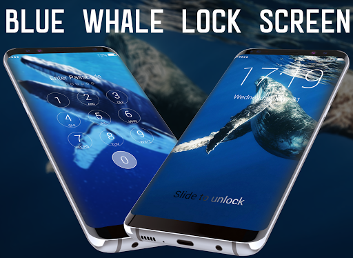 Blue Whale Lock Screen - عکس برنامه موبایلی اندروید