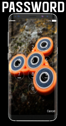 Fidget Spinners Lock Screen - Image screenshot of android app