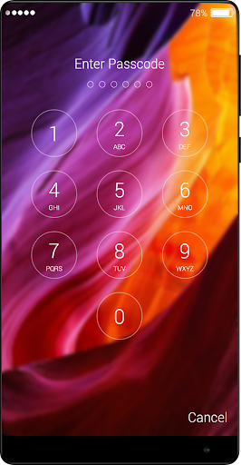 Lock Screen for Xiaomi Mi Mix - Image screenshot of android app