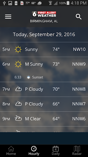 WBRC First Alert Weather - عکس برنامه موبایلی اندروید