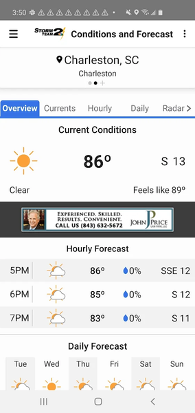 WCBD Weather - Image screenshot of android app