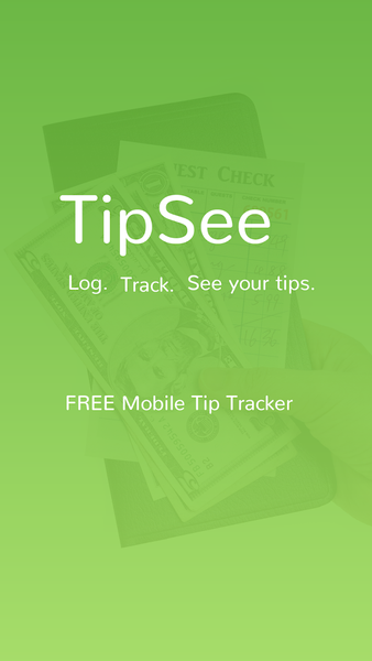 TipSee Tip Tracker App - Image screenshot of android app