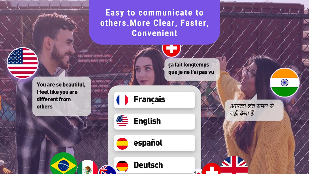 Translate Less with Text Voice - عکس برنامه موبایلی اندروید