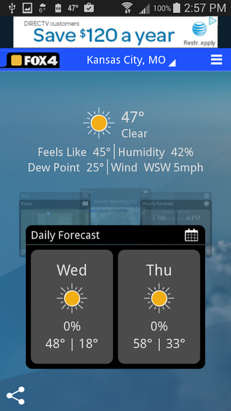 Fox4 KC Weather - عکس برنامه موبایلی اندروید