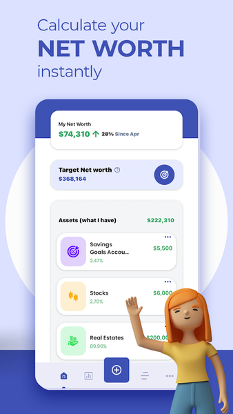 WealthyGen: Net Worth Manager - عکس برنامه موبایلی اندروید