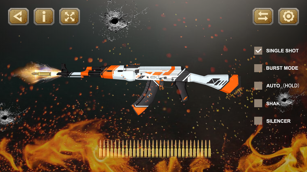 Weapon Gun Simulator 3D: Prank - Gameplay image of android game