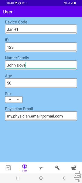 تحلیلگر سیگنال قلب جم اچ ۱ - عکس برنامه موبایلی اندروید