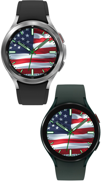 US Flag Watch Face - Image screenshot of android app