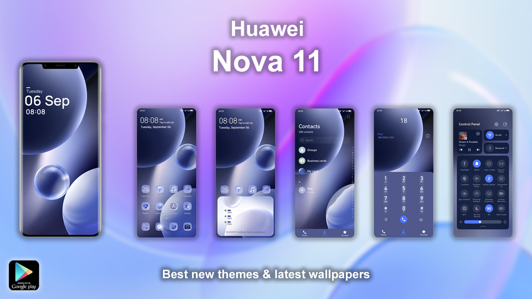 Huawei Nova 11 Wallpaper Theme - Image screenshot of android app