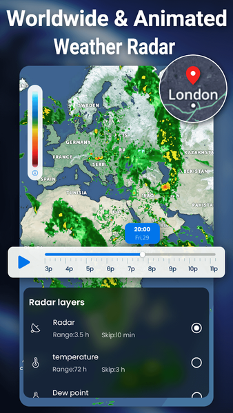 Weather Forecast & Radar - عکس برنامه موبایلی اندروید