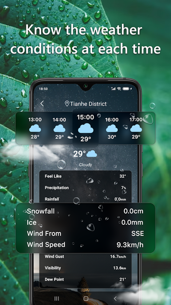 Today's weather+ - Image screenshot of android app