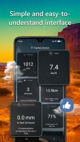 Today's weather+ - Image screenshot of android app