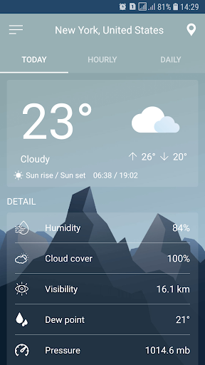 Weather Forecast - Image screenshot of android app