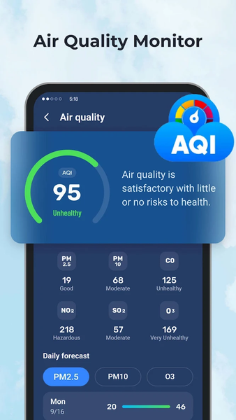 Daily Weather: Forecast&Alerts - عکس برنامه موبایلی اندروید
