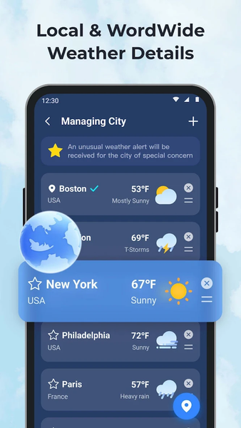 Daily Weather: Forecast&Alerts - عکس برنامه موبایلی اندروید