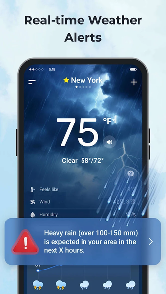 Daily Weather: Forecast&Alerts - عکس برنامه موبایلی اندروید