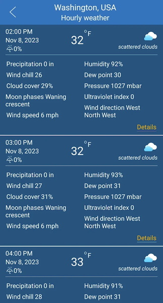 Weather forecast - عکس برنامه موبایلی اندروید