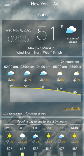 Weather forecast - عکس برنامه موبایلی اندروید
