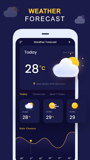 Weather forecast: live updates - Image screenshot of android app