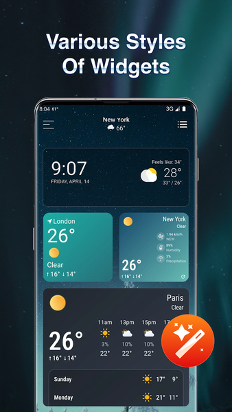 Weather - Live & Forecast - عکس برنامه موبایلی اندروید