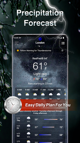 Live Weather: Forecast & Alert - عکس برنامه موبایلی اندروید